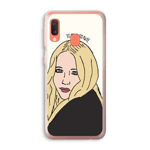 CaseCompany Mary Kate: Samsung Galaxy A20e Transparant Hoesje