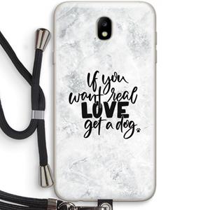CaseCompany Partner in crime: Samsung Galaxy J7 (2017) Transparant Hoesje met koord