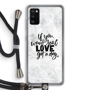 CaseCompany Partner in crime: Samsung Galaxy A41 Transparant Hoesje met koord