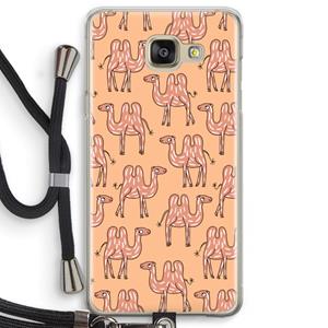 CaseCompany Kameel: Samsung Galaxy A5 (2016) Transparant Hoesje met koord