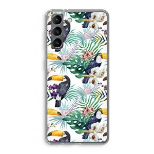 CaseCompany Tukans: Samsung Galaxy S21 Transparant Hoesje