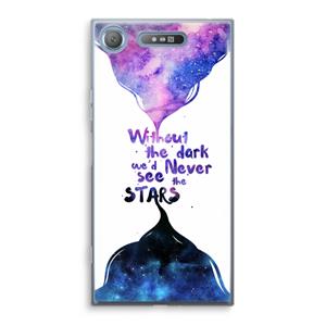 CaseCompany Stars quote: Sony Xperia XZ1 Transparant Hoesje