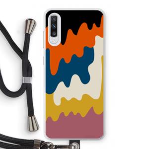 CaseCompany Baar A: Samsung Galaxy A70 Transparant Hoesje met koord