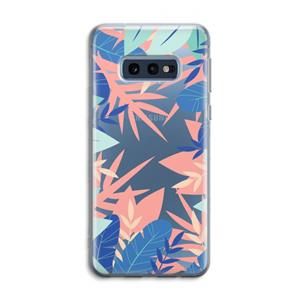 CaseCompany Tropisch: Samsung Galaxy S10e Transparant Hoesje