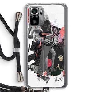 CaseCompany Dissimulation du réel: Xiaomi Redmi Note 10S Transparant Hoesje met koord