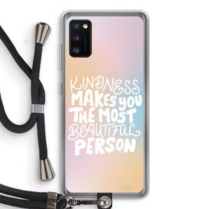 CaseCompany The prettiest: Samsung Galaxy A41 Transparant Hoesje met koord