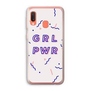 CaseCompany GRL PWR: Samsung Galaxy A20e Transparant Hoesje