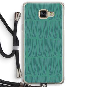 CaseCompany Swirls: Samsung Galaxy A5 (2016) Transparant Hoesje met koord