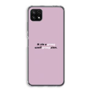 CaseCompany uzelf graag zien: Samsung Galaxy A22 5G Transparant Hoesje
