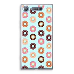 CaseCompany Donuts: Sony Xperia XZ1 Transparant Hoesje