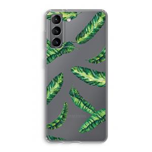 CaseCompany Lange bladeren: Samsung Galaxy S21 Transparant Hoesje