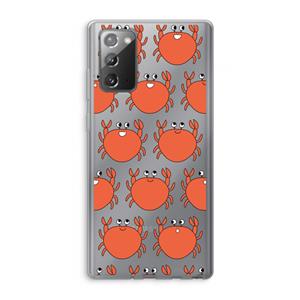 CaseCompany Krab: Samsung Galaxy Note 20 / Note 20 5G Transparant Hoesje