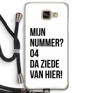 CaseCompany Da ziede van hier: Samsung Galaxy A5 (2016) Transparant Hoesje met koord