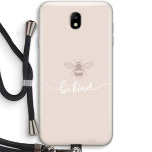 CaseCompany Be(e) kind: Samsung Galaxy J7 (2017) Transparant Hoesje met koord