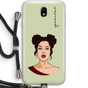 CaseCompany Pop-Art Creator: Samsung Galaxy J7 (2017) Transparant Hoesje met koord