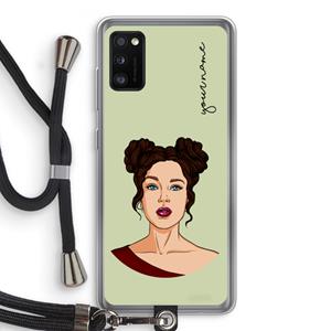 CaseCompany Pop-Art Creator: Samsung Galaxy A41 Transparant Hoesje met koord