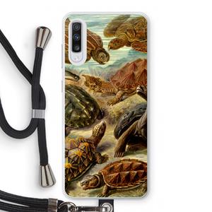 CaseCompany Haeckel Chelonia: Samsung Galaxy A70 Transparant Hoesje met koord
