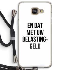 CaseCompany Belastinggeld: Samsung Galaxy A5 (2016) Transparant Hoesje met koord