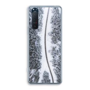 CaseCompany Snøfall: Sony Xperia 5 II Transparant Hoesje