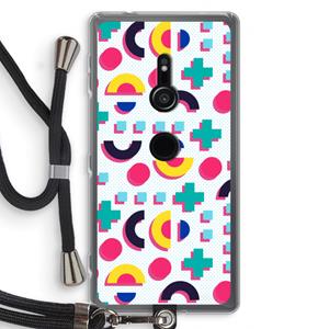CaseCompany 8-bit N°2: Sony Xperia XZ2 Transparant Hoesje met koord