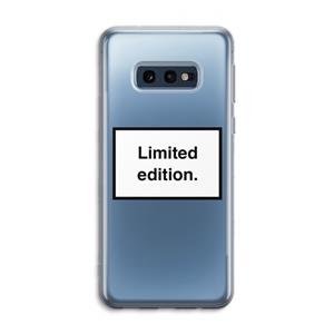 CaseCompany Limited edition: Samsung Galaxy S10e Transparant Hoesje