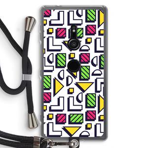 CaseCompany 8-bit N°4: Sony Xperia XZ2 Transparant Hoesje met koord