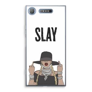 CaseCompany Slay All Day: Sony Xperia XZ1 Transparant Hoesje