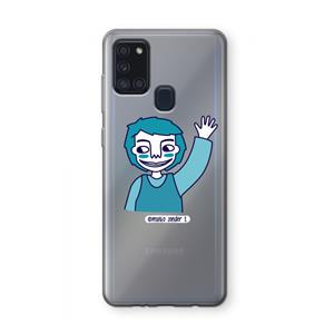 CaseCompany Zwaai: Samsung Galaxy A21s Transparant Hoesje