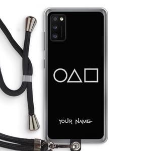 CaseCompany Squid Game: Samsung Galaxy A41 Transparant Hoesje met koord