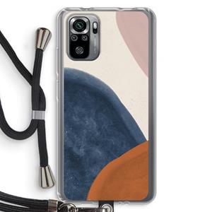 CaseCompany Geo #1: Xiaomi Redmi Note 10S Transparant Hoesje met koord