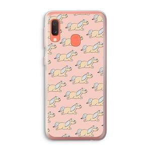 CaseCompany Ponys: Samsung Galaxy A20e Transparant Hoesje
