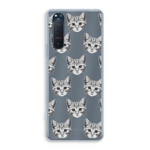 CaseCompany Kitten: Sony Xperia 5 II Transparant Hoesje