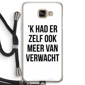 CaseCompany Meer verwacht: Samsung Galaxy A5 (2016) Transparant Hoesje met koord