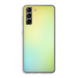 CaseCompany Minty mist pastel: Samsung Galaxy S21 Transparant Hoesje