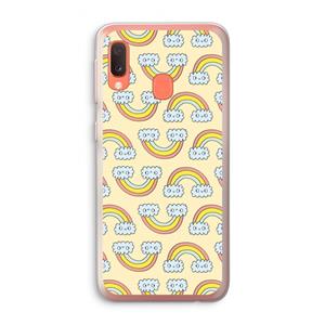 CaseCompany Regenboog: Samsung Galaxy A20e Transparant Hoesje