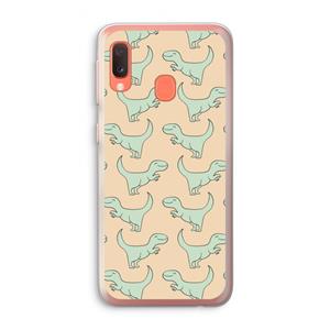 CaseCompany Dinos: Samsung Galaxy A20e Transparant Hoesje