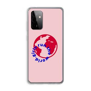 CaseCompany Run The World: Samsung Galaxy A72 Transparant Hoesje