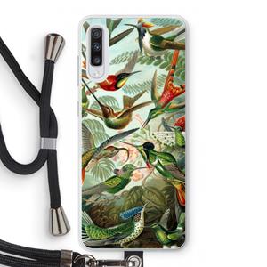CaseCompany Haeckel Trochilidae: Samsung Galaxy A70 Transparant Hoesje met koord