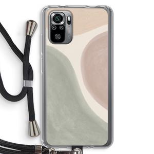 CaseCompany Geo #6: Xiaomi Redmi Note 10S Transparant Hoesje met koord