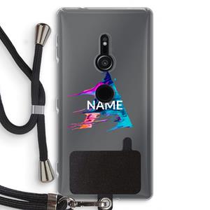 CaseCompany Abstract Spectrum: Sony Xperia XZ2 Transparant Hoesje met koord