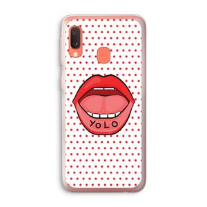 CaseCompany Yolo Denise: Samsung Galaxy A20e Transparant Hoesje