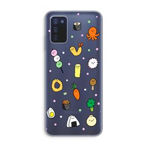 CaseCompany Happy bento friends: Samsung Galaxy A03s Transparant Hoesje