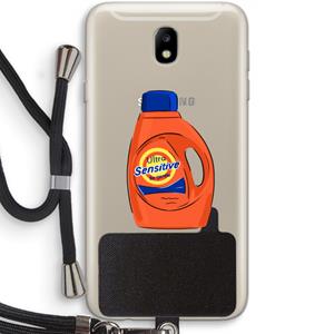 CaseCompany Ultra Sensitive: Samsung Galaxy J7 (2017) Transparant Hoesje met koord