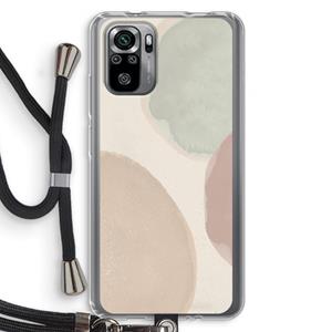 CaseCompany Geo #8: Xiaomi Redmi Note 10S Transparant Hoesje met koord