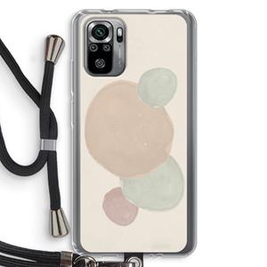 CaseCompany Geo #9: Xiaomi Redmi Note 10S Transparant Hoesje met koord