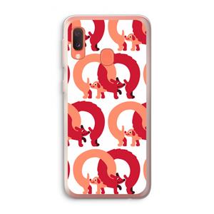 CaseCompany Dogs: Samsung Galaxy A20e Transparant Hoesje