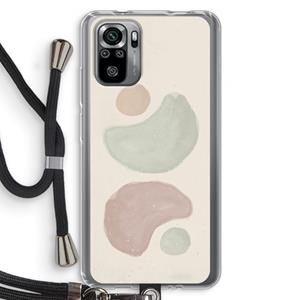 CaseCompany Geo #10: Xiaomi Redmi Note 10S Transparant Hoesje met koord