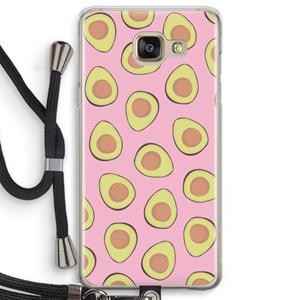 CaseCompany Dancing avocados: Samsung Galaxy A5 (2016) Transparant Hoesje met koord