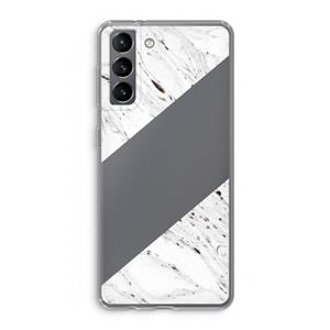 CaseCompany Biggest stripe: Samsung Galaxy S21 Transparant Hoesje
