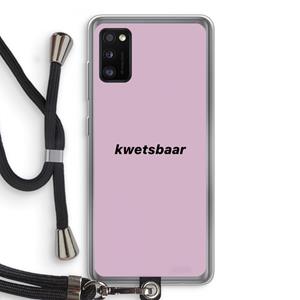 CaseCompany kwetsbaar: Samsung Galaxy A41 Transparant Hoesje met koord